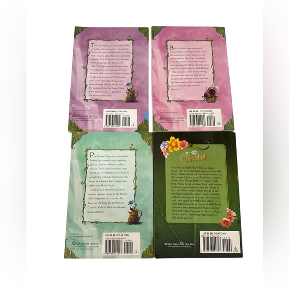 Disney fairies soft cover four pack bundled chapter books for kids EUC - Picture 2 of 9